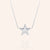 "Coast to coast" 1.0CTW Starfish Pendant Necklace