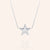 "Coast to coast" 1.0CTW Starfish Pendant Necklace