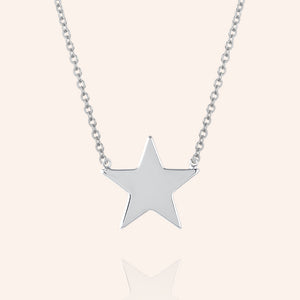 "The Star" High Polished Pendant Necklace