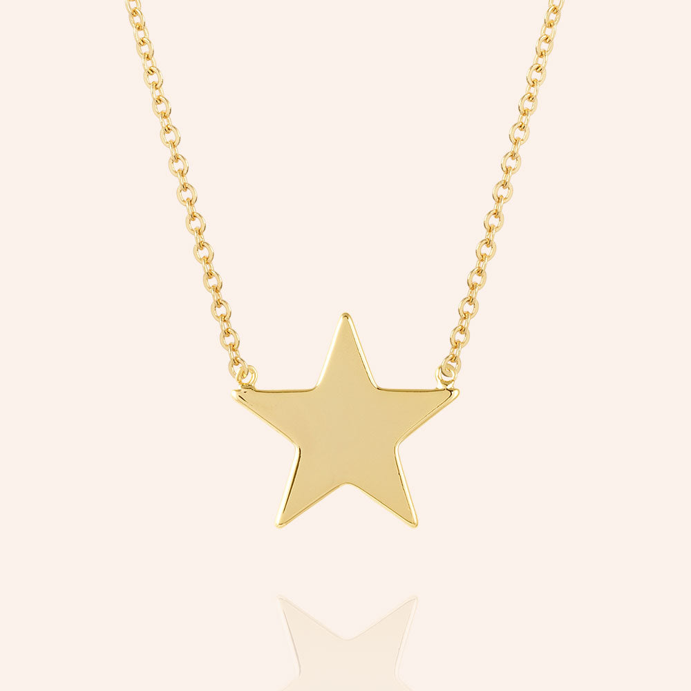 "The Star" High Polished Pendant Necklace