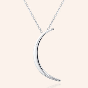 "The Moon" High Polished Pendant Necklace