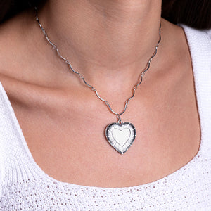 "Be Mine" Vintage Inspired Heart Pendant Necklace