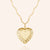 "Be Mine" Vintage Inspired Heart Pendant Necklace