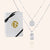 "Athens" Set of Two Coin & Tag Pendant Layered Necklaces
