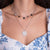 "Phuket" Set of Two High Polished Station Discs Layering Necklaces