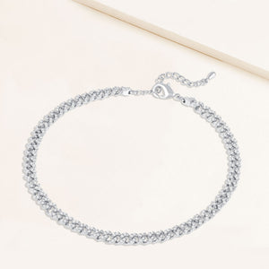 "True to You" 5.8CTW Pave Mini Curb Chain Anklet