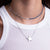 "Aurora" 4.8CTW Half Tennis & Clip Chain Necklace