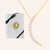 "New Beginnings" Pave & Opal Stones Moon Pendant Necklace