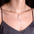 "New Beginnings" Pave & Opal Stones Moon Pendant Necklace