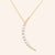 "New Beginnings" Pave & Opal Stones Moon Pendant Necklace