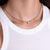 "Close to You" Bezel Set Turquoise Heart Statement Necklace