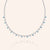 "Ipanema" 2.9CTW Bezel Set Station Statement Necklace