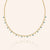 "Ipanema" 2.9CTW Bezel Set Station Statement Necklace