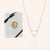 "Layla" Mother of Pearl Reversible Heart Pendant Necklace