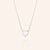"Layla" Mother of Pearl Reversible Heart Pendant Necklace