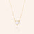 "Layla" Mother of Pearl Reversible Heart Pendant Necklace