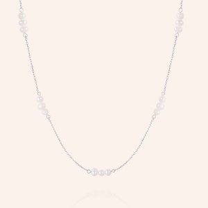 "Romeo" Cultured Freshwater Pearl Station Necklace