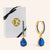 "The Charmer" 1.8CTW Pear Cut Charm Pave Hoop Earrings