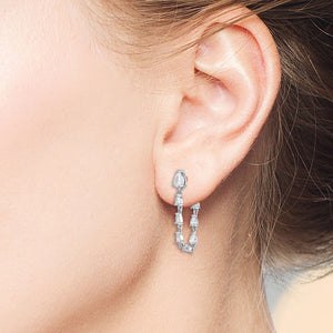 "Play Date" 1.6CTW Pear Cut Dangling Earrings