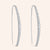 "Temptation" 1.6CTW Bezel-set Linear Drop earrings
