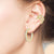 "Magic" Set of Two 2.8CTW Round Cut Ear Cuffs