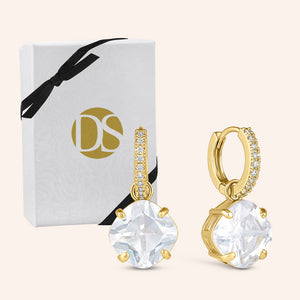 "The Monarch" 6.7CTW Asher Cut Pave Dangling Earrings