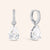 "The Monarch" 5.9CTW Pear Cut Pave Dangling Earrings