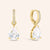 "The Monarch" 5.9CTW Pear Cut Pave Dangling Earrings