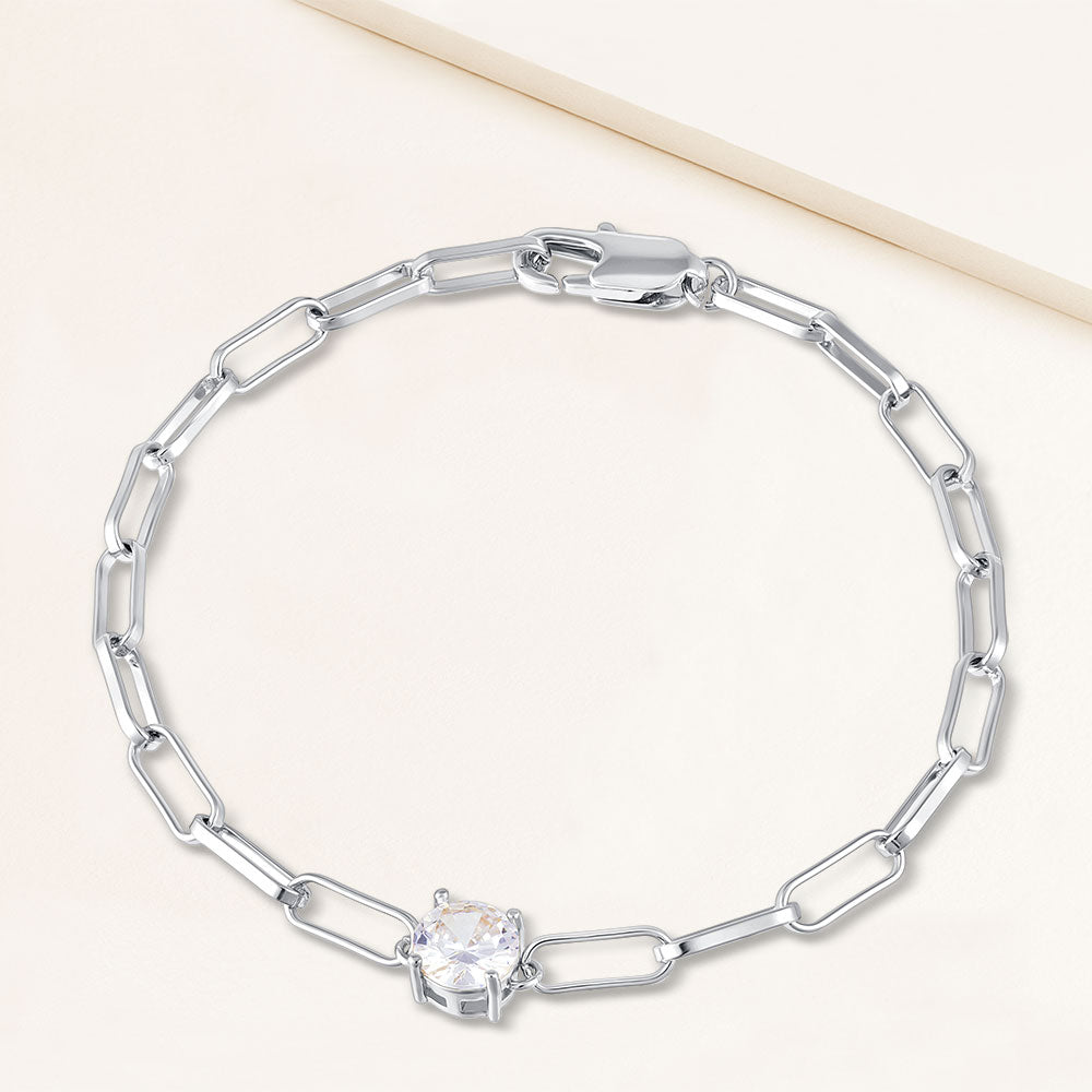 "Obsession" 2.1CTW Round Cut Solitaire Bracelet