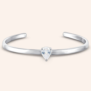 "For a Lifetime" 1.8CTW Pear Cut Highly Polished Bangle