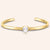 "For a Lifetime" 1.8CTW Pear Cut Highly Polished Bangle