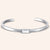 "For a Lifetime" 2.9CTW Emerald Cut Highly Polished Bangle