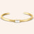 "For a Lifetime" 2.9CTW Emerald Cut Highly Polished Bangle