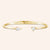 "2-Times Yes" 2.8CTW Pear & Heart Cut Cuff Bracelet