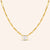 "Salma" 3.79CTW Bezel-Set Bar Station Necklace