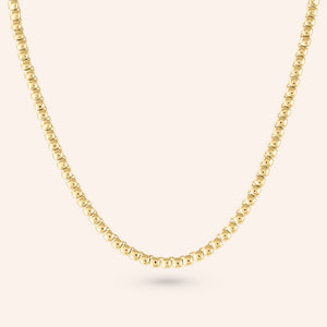 "Rise & Shine" Highly Polished Square station Necklace