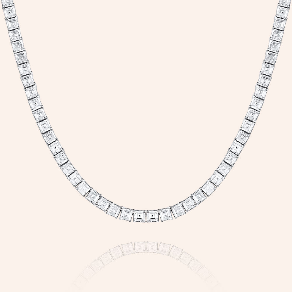 "Princess Awaits" 24CTW Asher Cut Tennis Necklace