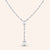 "Exquisite" 6.8CTW Emerald & Baguette Cut "Y" Design Necklace