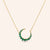 "Dreams" 1.8CTW Round Cut Crescent Moon Necklace