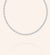 "Paloma" 19.5CTW Bezel-Set Pear Cut Tennis Necklace - Includes Extenders