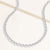 "Paloma" 19.5CTW Bezel-Set Pear Cut Tennis Necklace - Includes Extenders