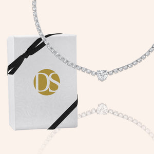 "Legend"  18.5CTW Emerald or Heart Cut Tennis Necklace