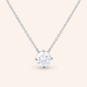 "Real Glam" 2.75CTW Round Cut Pendant Necklace
