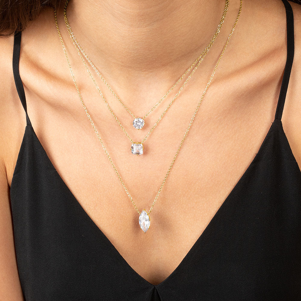Floating 5 Diamond Necklace | Customized Diamond Jewelry For Women