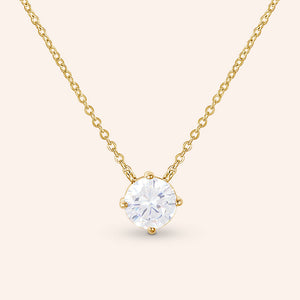 "Real Glam" 2.75CTW Round Cut Pendant Necklace