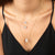 "Real Glam" 3.18CTW Asher Cut Pendant Necklace