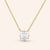 "Real Glam" 3.18CTW Asher Cut Pendant Necklace