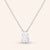 "Real Glam" 2.98CTW Pear Cut Pendant Necklace