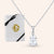 "Addison" 2.98CTW Pear Cut Bead Chain Pendant Necklace