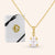 "Addison" 2.98CTW Pear Cut Bead Chain Pendant Necklace